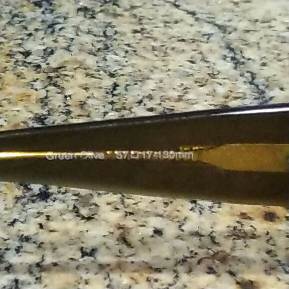 Nicole Miller Women's Versailles 57 17 130 Green Brown Sunglasses Rectangle - Picture 7 of 14